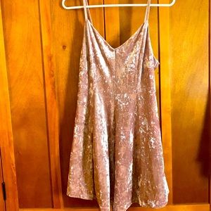 Pink spaghetti strap dress